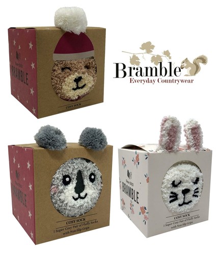 Bramble cosy socks gift box - cosy,