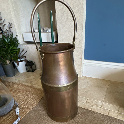Vintage copper brass coal - &,