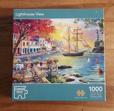 CORNER PIECE LIGHTHOUSE VIEW 1000 PIECE JIGSAW PUZZLE COMPLETE