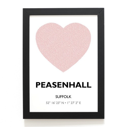 Print peasenhall suffolk - a4,