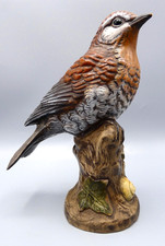 Poole Pottery Redwing Bird Figurine – Hand Painted Stoneware Ornament  18cm Tall