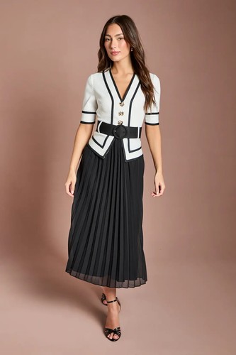 Coast bodice 2in1 mono pleated - bodice,
