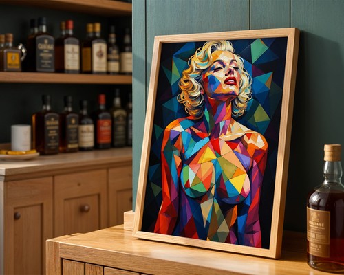 Modern pop art portrait poster - pop,