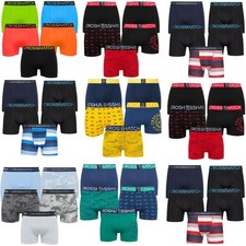 Men's Cotton Underwear 5 Pack Boxer Shorts Breathable Comfortable by Crosshatch