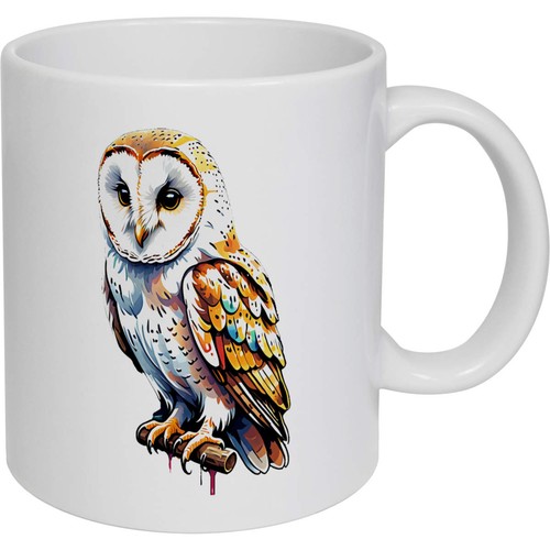 Barn owl ceramic mug - ceramic,