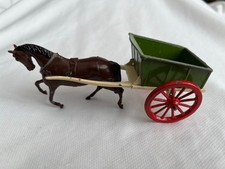 Britains Ltd vintage lead-cast horse and cart in very nice original condition