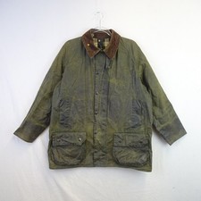 Barbour Beaufort Wax Jacket Mens C 42 Green Vintage Country Coat Vintage