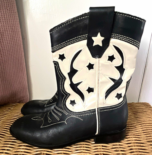 Zara kids black white western - black/white,