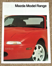 1990 MAZDA RANGE Sales Brochure - MX5 RX7 323F 626 121 B2000 E2200 - MINT!