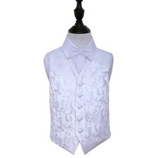 White Woven Floral Boys
