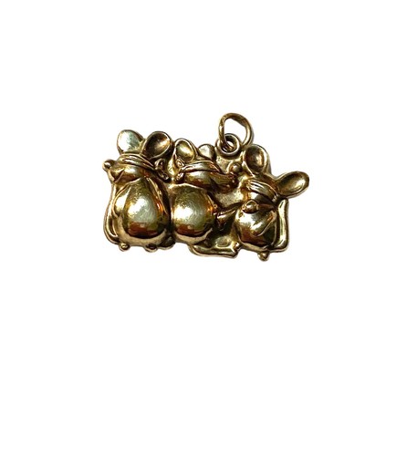 9ct vintage three - , blind