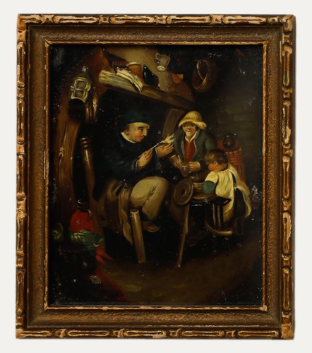 Miniature 19th century oil - miniature,