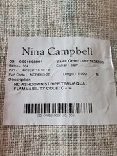 Fabric Remnant - Nina Campbell