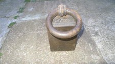 Antique ring weight cast iron Imperial 56lbs door stop