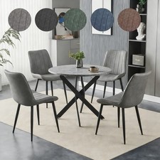 Round Dining Table and 4
