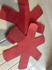 2 X Red Saucepan Protectors For Stacking Storing Protection 