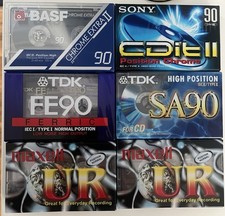 6 X BLANK AUDIO CASSETTE TAPES