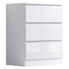 White Gloss Front Chest of
