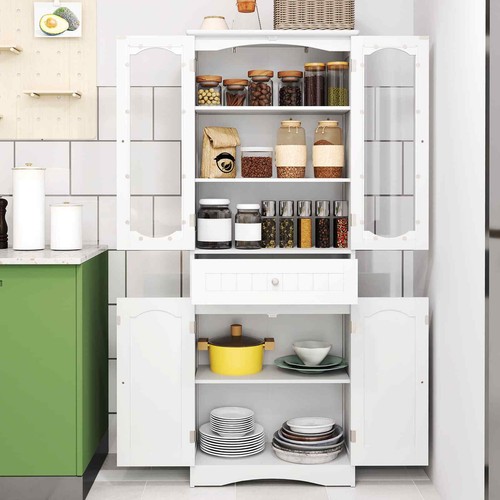 Freestanding linen cabinet - linen,