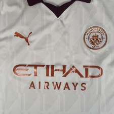 Rare Original Manchester City 2023/2024 Away Football Shirt Mens Large