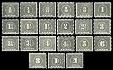 Scott RB44-RB64 1914 1/8c-20c