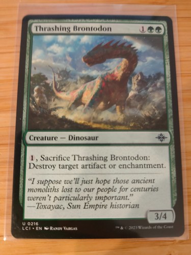 Mtg thrashing brontodon 0216 - mtg,