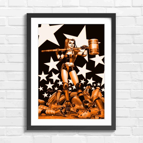 Bold comic book harley - book,