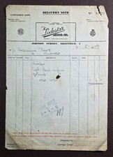 1959 The Lodestar Motor Co Humber Car Cylinder Head Johnson St Sheffield Note