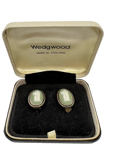 Vtg wedgwood green - green, jasperware