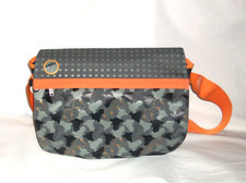 Disney Tigger Messenger Bag with  Shoulder Strap in Grey / Black & Orange