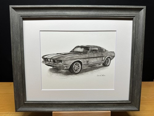 Drawing 1967 ford mustang - drawing,