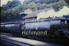 34070 Manston Steam Locomotive Derbyshire 1960 Original 35mm Glass Mounted Slide