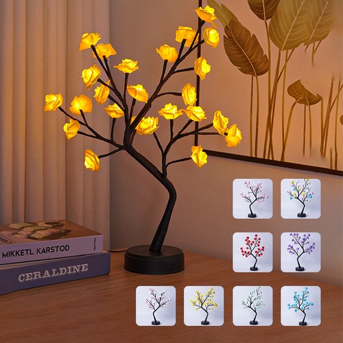 Table lamp flower - table, rose