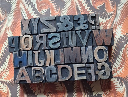 Wooden letterpress printers - wooden,
