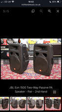 Pair of JBL EON 1500 Professional PA speakers GREAT SOUND VGC + FREE STANDS