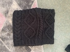 Ladies Black Wool Snood With