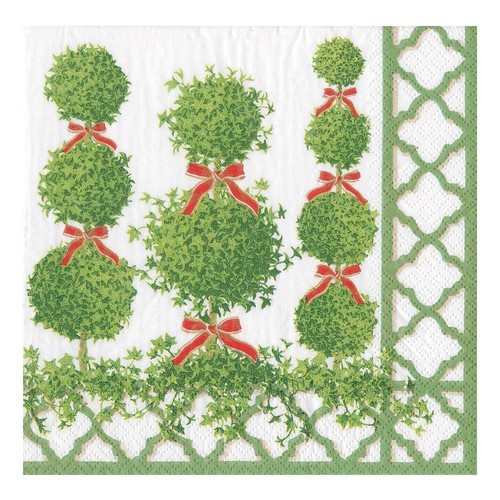 Topiaries green border - green, caspari