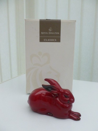 Royal doulton flambe rabbit - royal,