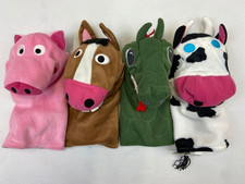 IKEA Animal hand puppets cow pig horse croc