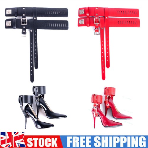 Lockable leather ankle belts - leather,