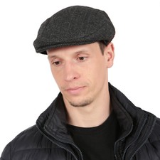 Flat cap made from wool blend