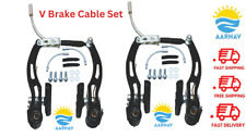 BMX MBT Mountain Bike Brakes Bicycle V-Brake Set Front+Rear Pull V Brake BLACK