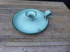 Antique Enamel Candle Holder 