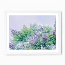 Lilac Tree Art Print Framed
