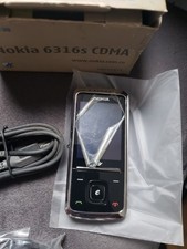 Nokia Slide 6316s  (Unlocked) Mobile Phone Black Rare