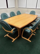 Used boardroom table, chairs