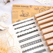 Lace Border Frame Rubber Stamp