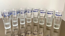 8 x Vintage French 'Pastis 51' Tumbler / Glasses Set, Two Branding Designs