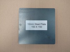 10mm Mild Steel Plate Laser Cut with Radius Corners 300x200 150x150 200x200