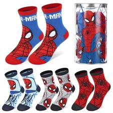 Spiderman Boy 4 Pair Ankle Cotton Socks for Kids - Ideal Kids Children Gift